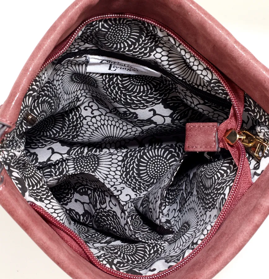 Slim Crossbody Bag in Burgundy