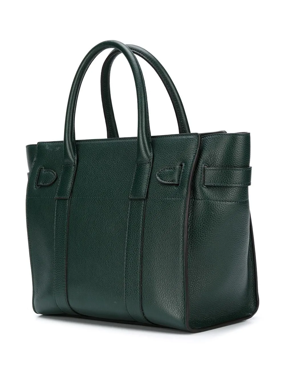 Small Zipped Bayswater Small Classic Grain (Mulberry Green)