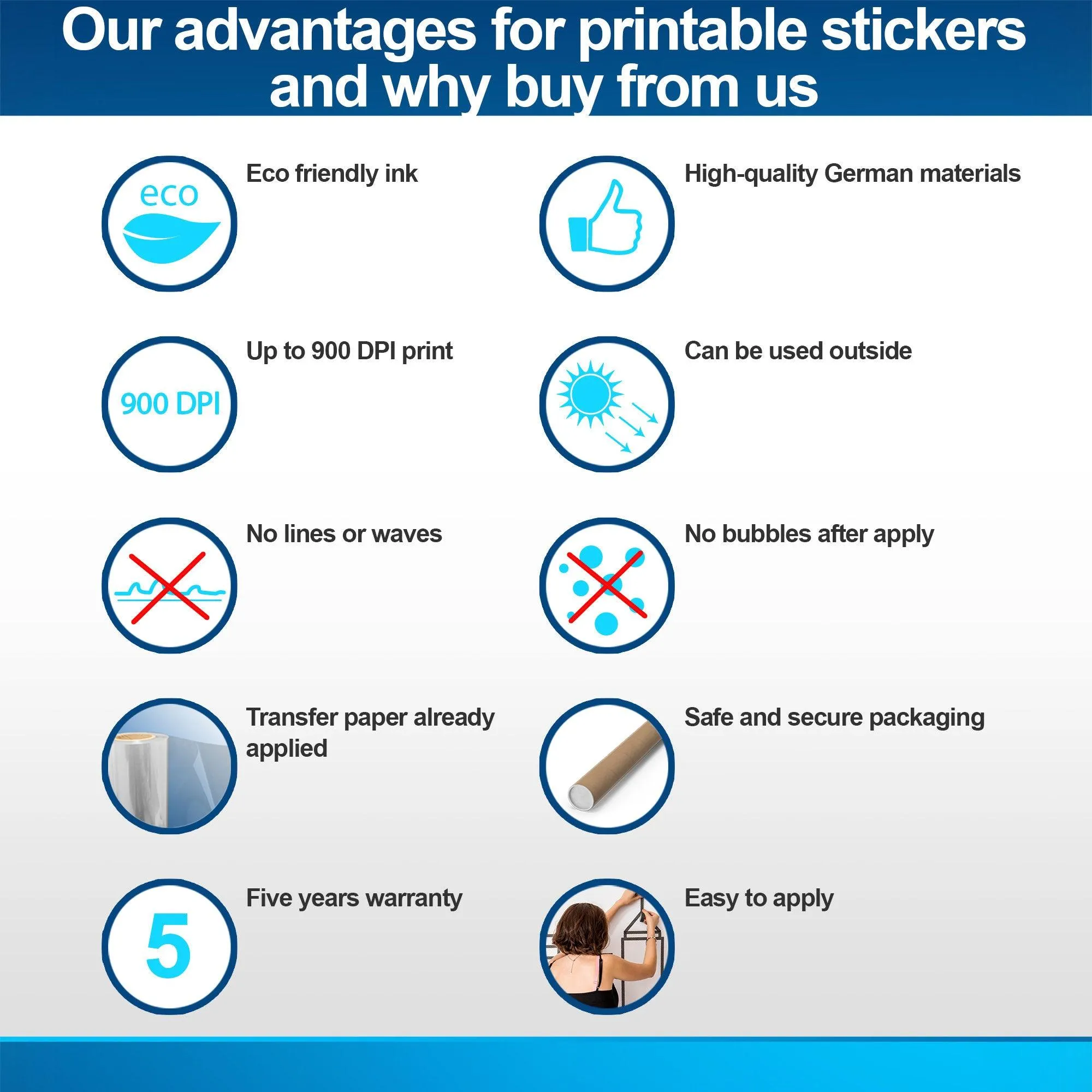 Stair Riser Vinyl Decals - Stairs Risers Stickers