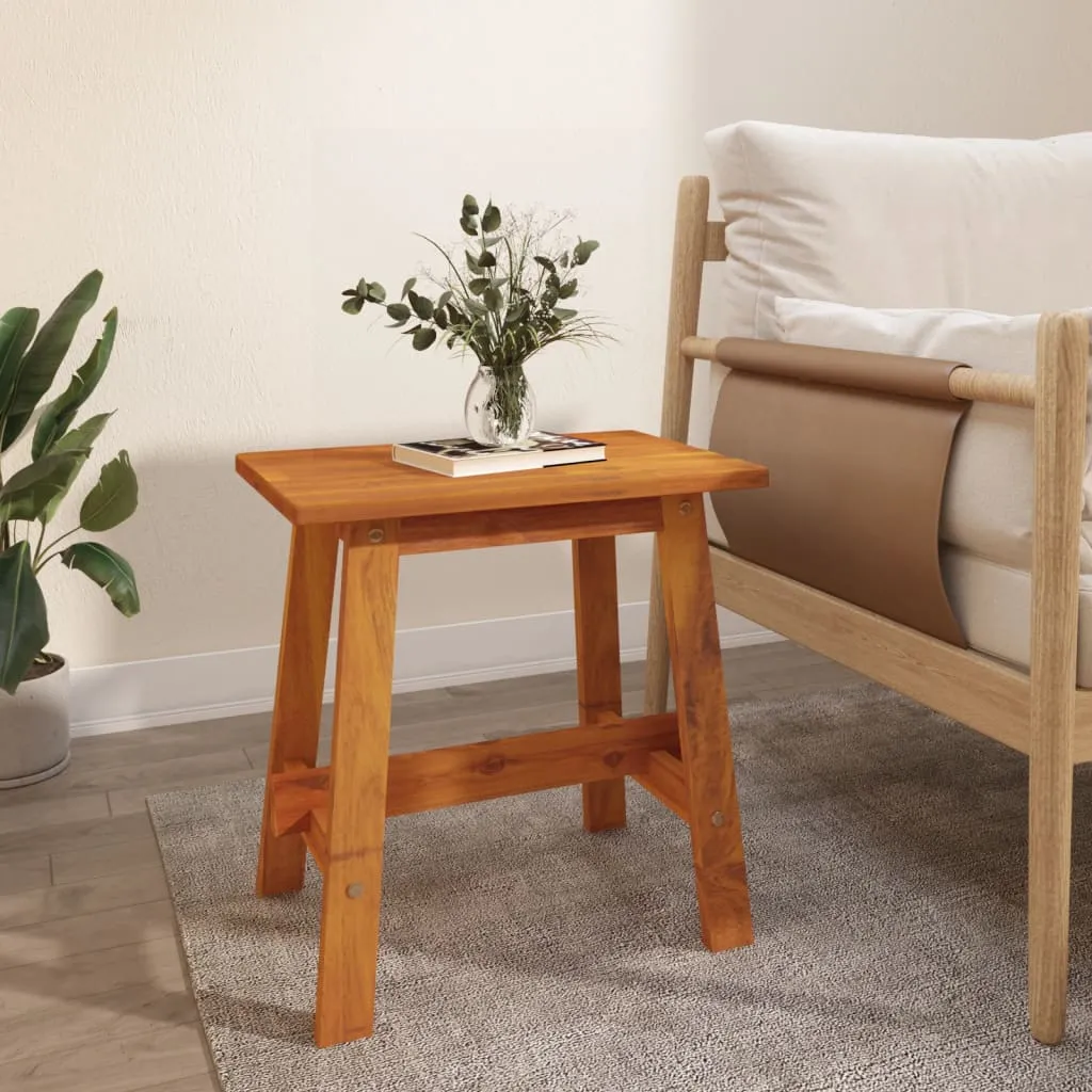 Stool 45x29x45 cm Rectangular Solid Wood Acacia