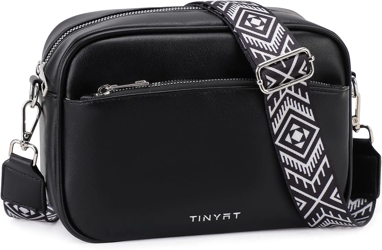 TINYAT Crossbody Bag for Women Small Cross body Purse With Adjustable Wide Strap Women Shoulder Handbags Purse