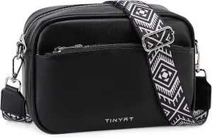 TINYAT Crossbody Bag for Women Small Cross body Purse With Adjustable Wide Strap Women Shoulder Handbags Purse