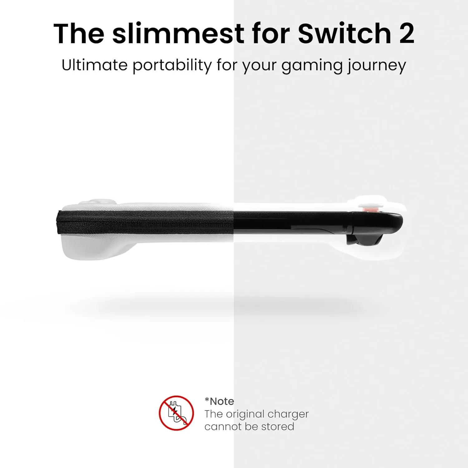 tomtoc Slim Carrying Case for Nintendo Switch 2 Model 2025, Protective Hard Shell with 12 Game Card Slots, Portable Travel Storage Case, with Original Patent and All-round Protection