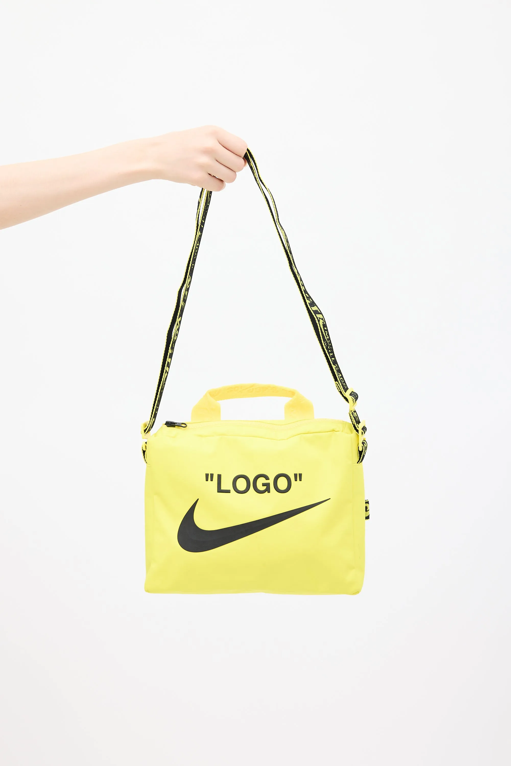 X Nike Yellow & Black Chest Bag