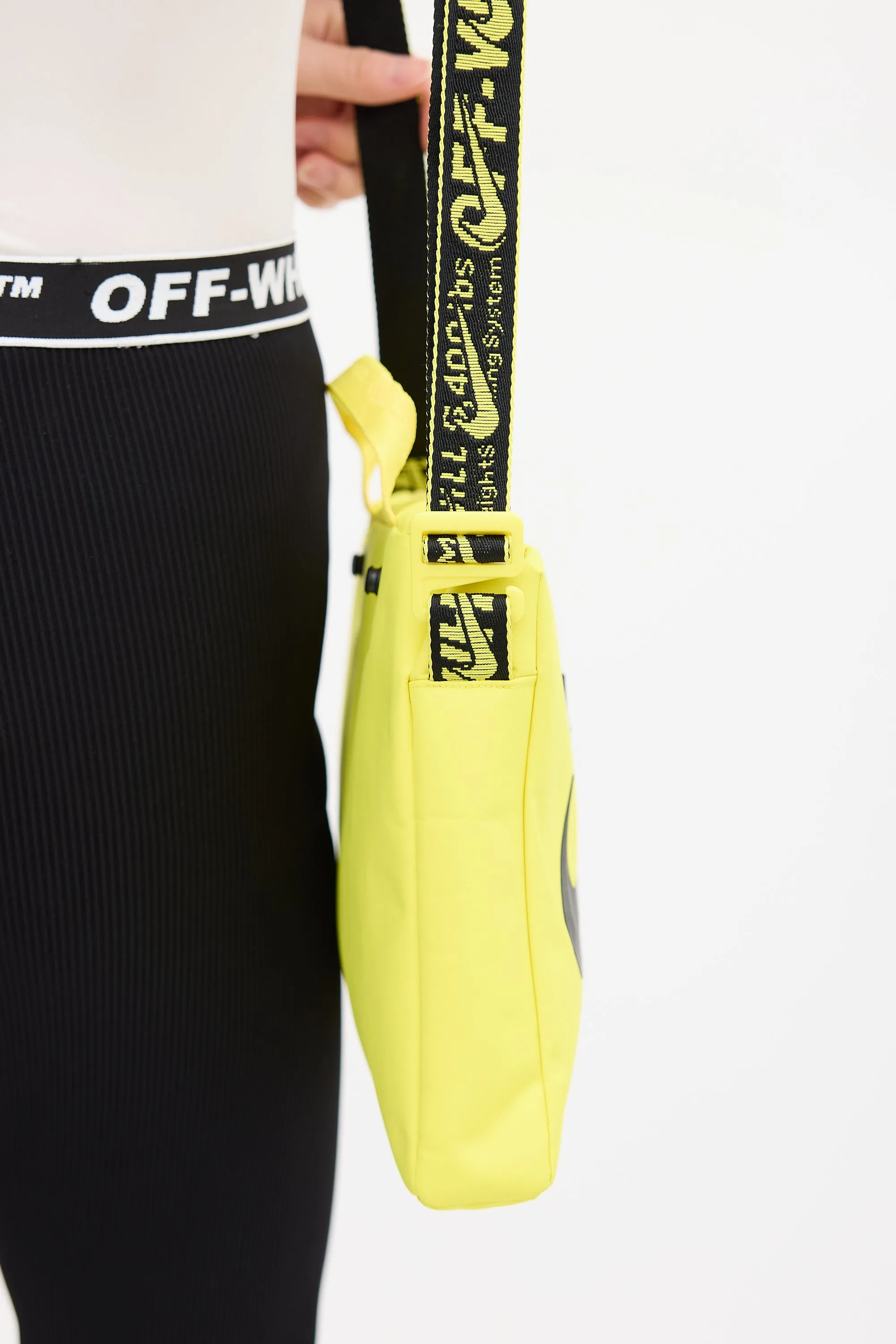 X Nike Yellow & Black Chest Bag
