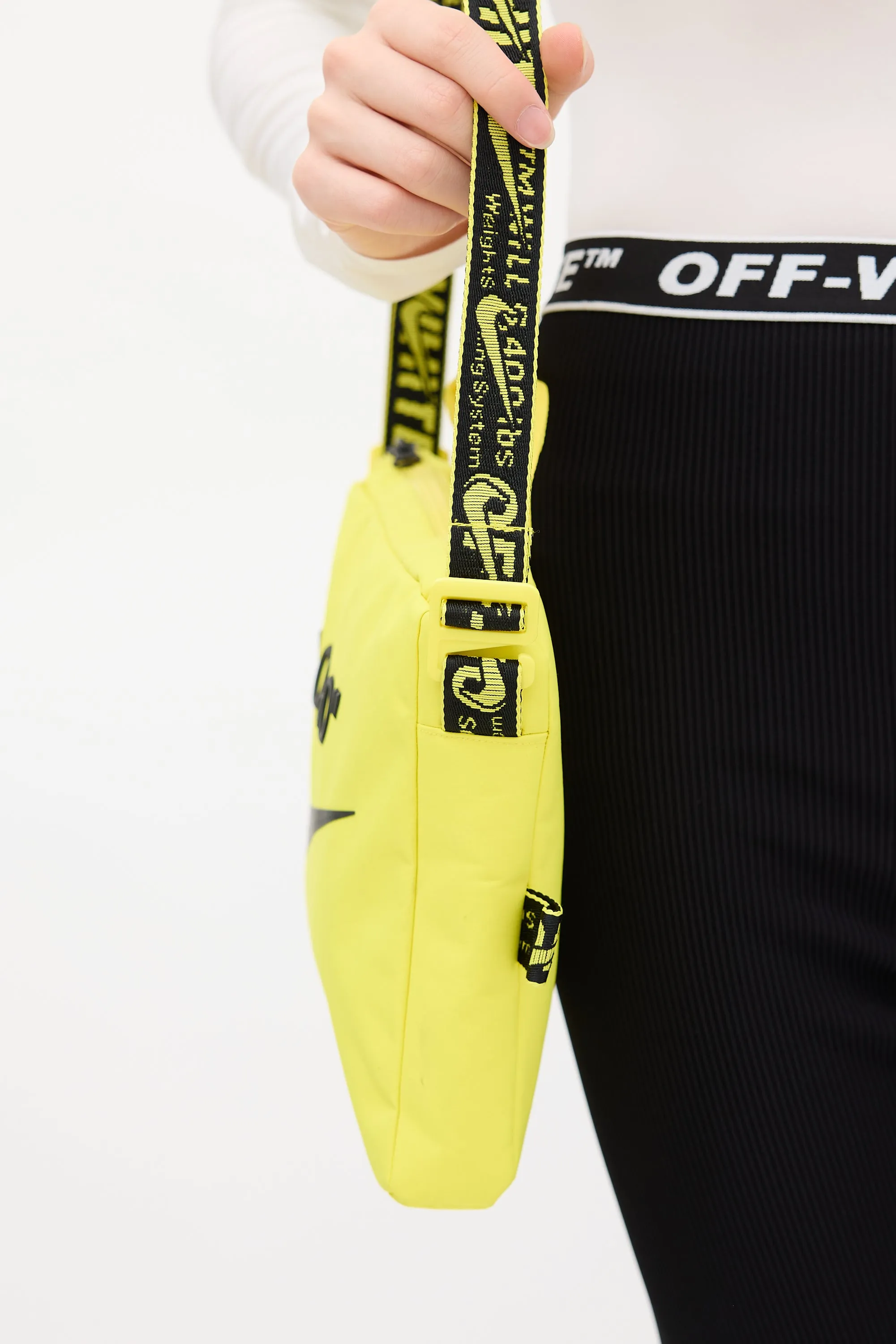 X Nike Yellow & Black Chest Bag